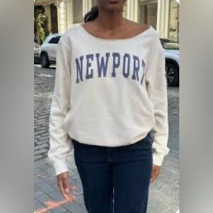 Brandy Melville Newport Women's Off-Shoulder Cream Sweater One Size